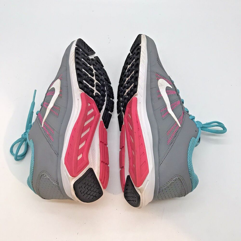 Nike Dart XII Running Shoes 831535-002 Women's 8 Gray Pink Teal Lace Up Sneakers - Picture 7 of 12